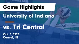 University  of Indiana vs vs. Tri Central Game Highlights - Oct. 7, 2023