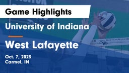 University  of Indiana vs West Lafayette  Game Highlights - Oct. 7, 2023