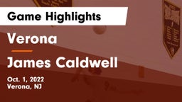 Verona  vs James Caldwell  Game Highlights - Oct. 1, 2022