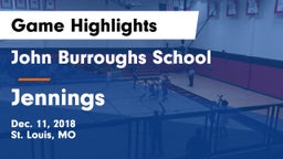 John Burroughs School vs Jennings  Game Highlights - Dec. 11, 2018