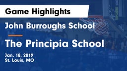 John Burroughs School vs The Principia School Game Highlights - Jan. 18, 2019