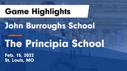 John Burroughs School vs The Principia School Game Highlights - Feb. 15, 2022