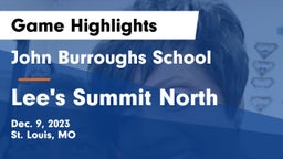 John Burroughs School vs Lee's Summit North  Game Highlights - Dec. 9, 2023