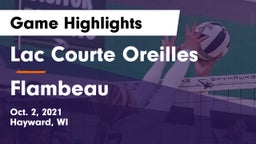 Lac Courte Oreilles  vs Flambeau  Game Highlights - Oct. 2, 2021