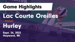 Lac Courte Oreilles  vs Hurley  Game Highlights - Sept. 26, 2022