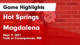 Hot Springs  vs Magdalena  Game Highlights - Sept. 9, 2021