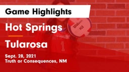 Hot Springs  vs Tularosa  Game Highlights - Sept. 28, 2021