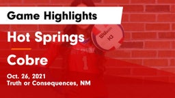 Hot Springs  vs Cobre Game Highlights - Oct. 26, 2021