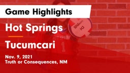 Hot Springs  vs Tucumcari Game Highlights - Nov. 9, 2021