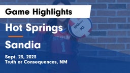 Hot Springs  vs Sandia  Game Highlights - Sept. 23, 2023