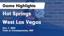 Hot Springs  vs West Las Vegas  Game Highlights - Oct. 7, 2023