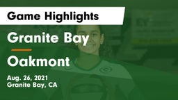 Granite Bay  vs Oakmont  Game Highlights - Aug. 26, 2021