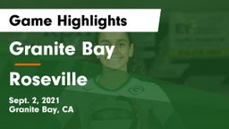 Granite Bay  vs Roseville Game Highlights - Sept. 2, 2021