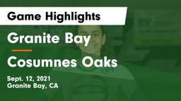 Granite Bay  vs Cosumnes Oaks  Game Highlights - Sept. 12, 2021