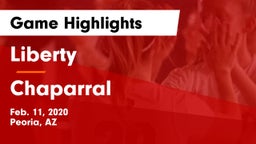 Liberty  vs Chaparral Game Highlights - Feb. 11, 2020