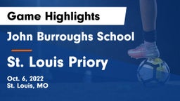 John Burroughs School vs St. Louis Priory  Game Highlights - Oct. 6, 2022