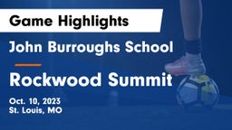 John Burroughs School vs Rockwood Summit  Game Highlights - Oct. 10, 2023