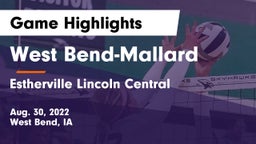 West Bend-Mallard  vs Estherville Lincoln Central  Game Highlights - Aug. 30, 2022