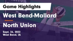 West Bend-Mallard  vs North Union   Game Highlights - Sept. 26, 2022