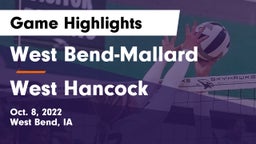 West Bend-Mallard  vs West Hancock  Game Highlights - Oct. 8, 2022