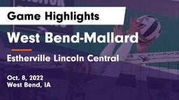 West Bend-Mallard  vs Estherville Lincoln Central  Game Highlights - Oct. 8, 2022