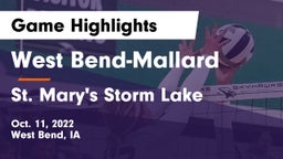 West Bend-Mallard  vs St. Mary's Storm Lake Game Highlights - Oct. 11, 2022