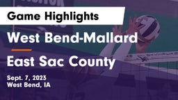 West Bend-Mallard  vs East Sac County  Game Highlights - Sept. 7, 2023