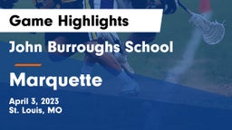 John Burroughs School vs Marquette  Game Highlights - April 3, 2023