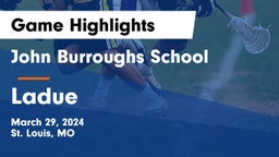 John Burroughs School vs Ladue  Game Highlights - March 29, 2024
