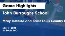 John Burroughs School vs Mary Institute and Saint Louis Country Day School Game Highlights - May 7, 2024