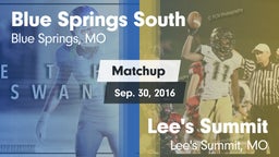 Matchup: Blue Springs South vs. Lee's Summit  2016
