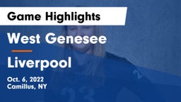 West Genesee  vs Liverpool  Game Highlights - Oct. 6, 2022