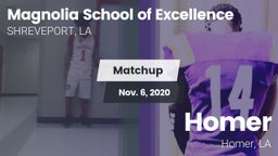 Matchup: Magnolia School of E vs. Homer  2020