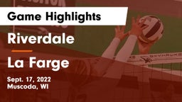 Riverdale  vs La Farge  Game Highlights - Sept. 17, 2022