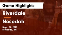 Riverdale  vs Necedah  Game Highlights - Sept. 24, 2022