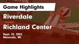 Riverdale  vs Richland Center  Game Highlights - Sept. 23, 2023