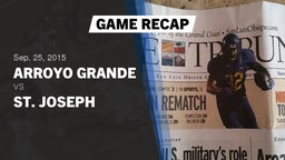Recap: Arroyo Grande  vs. St. Joseph 2015