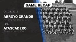 Recap: Arroyo Grande  vs. Atascadero  2016