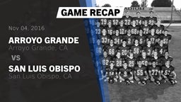 Recap: Arroyo Grande  vs. San Luis Obispo  2016