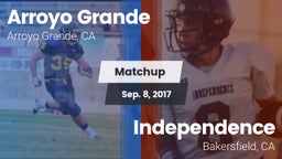Matchup: Arroyo Grande vs. Independence  2017