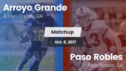 Matchup: Arroyo Grande vs. Paso Robles  2017