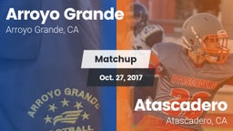 Matchup: Arroyo Grande vs. Atascadero  2017
