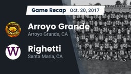 Recap: Arroyo Grande  vs. Righetti  2017