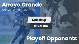 Matchup: Arroyo Grande vs. Playoff Opponents 2017