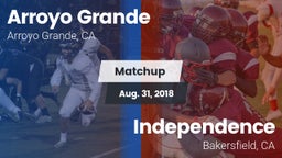 Matchup: Arroyo Grande vs. Independence  2018