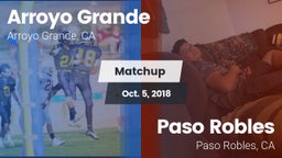 Matchup: Arroyo Grande vs. Paso Robles  2018