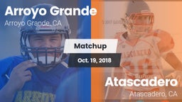 Matchup: Arroyo Grande vs. Atascadero  2018