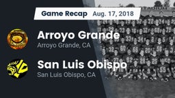 Recap: Arroyo Grande  vs. San Luis Obispo  2018