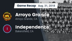 Recap: Arroyo Grande  vs. Independence  2018