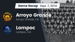 Recap: Arroyo Grande  vs. Lompoc  2018